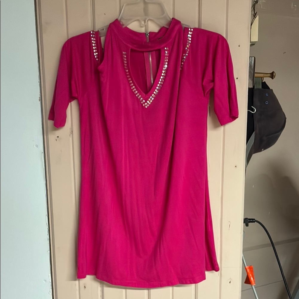 Belldini Pink Studded Women's Top
